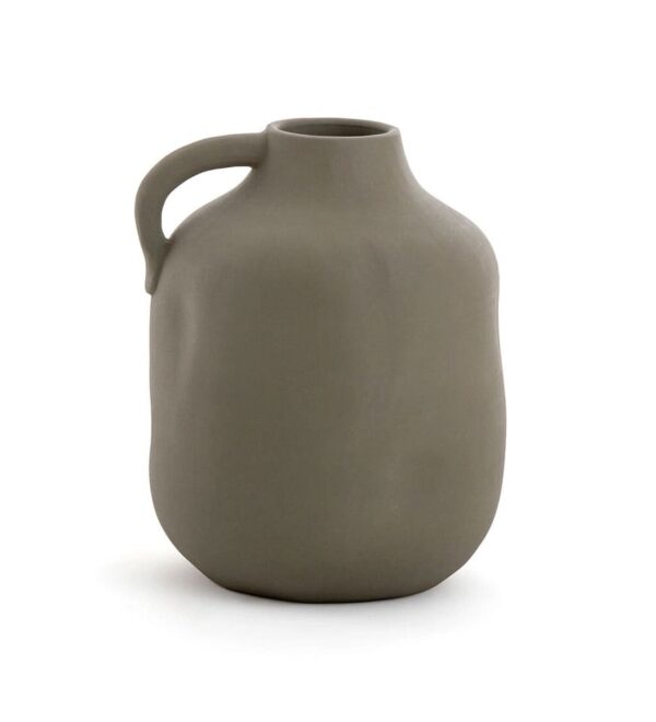 Gray vase “Ava” with handle