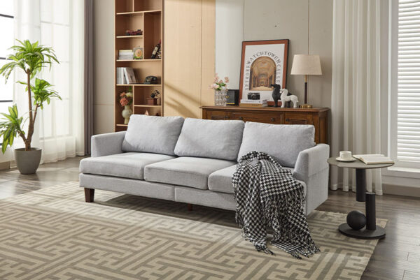 Modern Nordic Sofa with Charging Port - Image 2