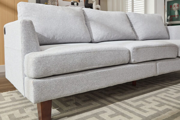 Modern Nordic Sofa with Charging Port - Image 6