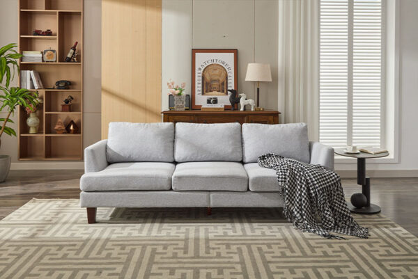 Modern Nordic Sofa with Charging Port