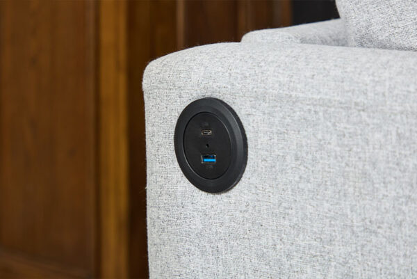 Modern Nordic Sofa with Charging Port - Image 4