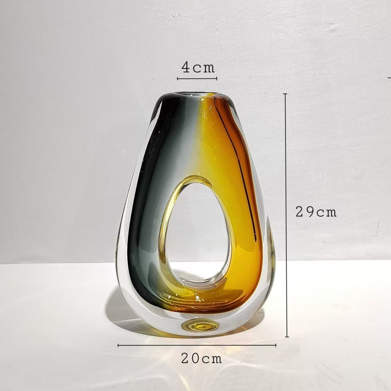 Two Tone Glass Vase - Image 2