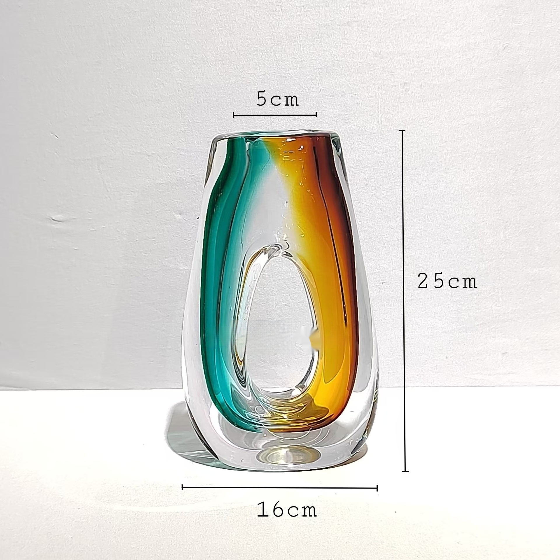 Two Tone Glass Vase - Image 4
