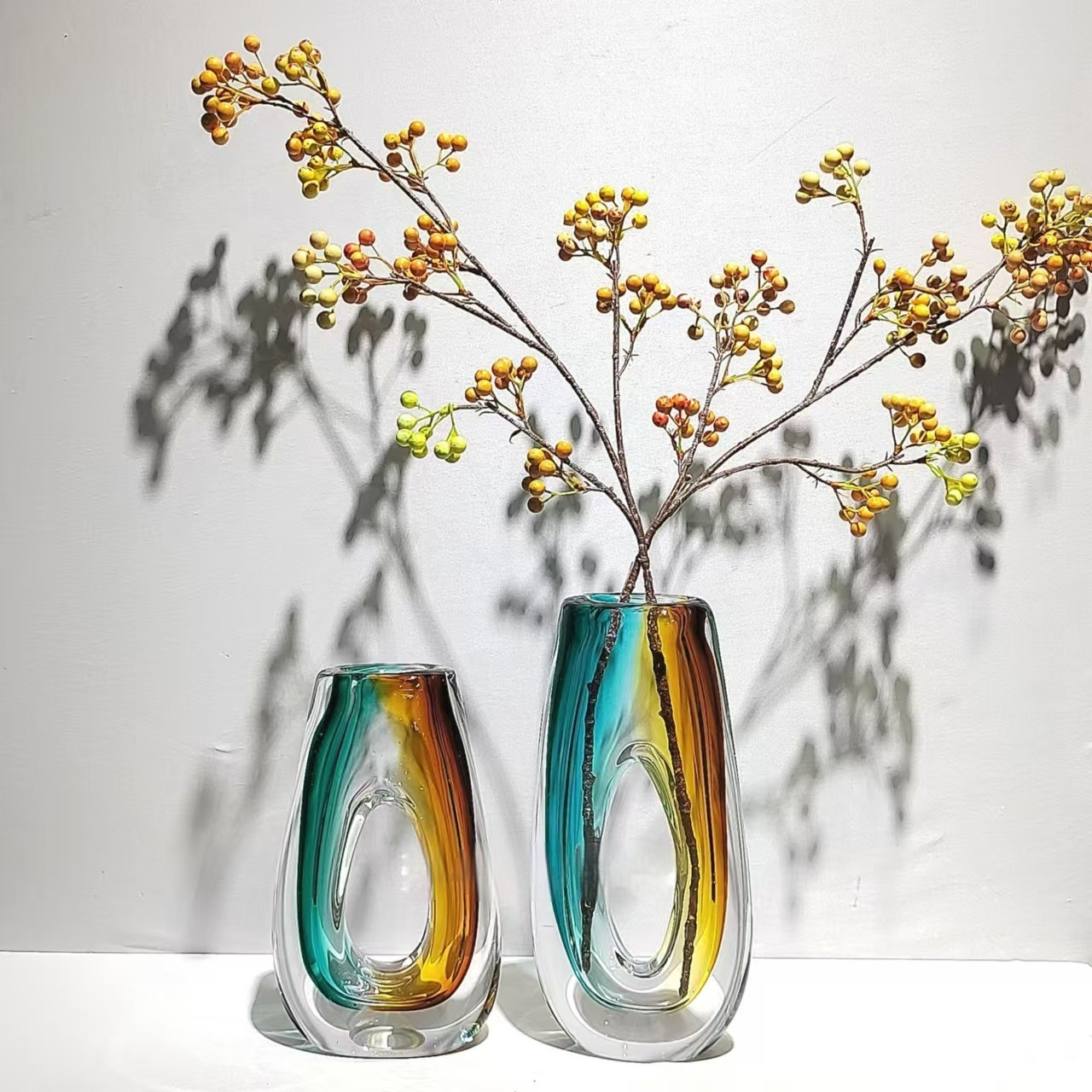 Two Tone Glass Vase