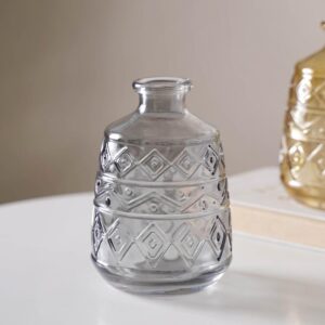 Embossed Glass Vase