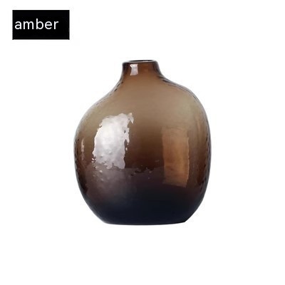 Zen Hammered Pattern Glass Irregular Vase - Image 10