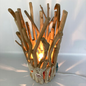 Nordic Retro Driftwood Table Lamp