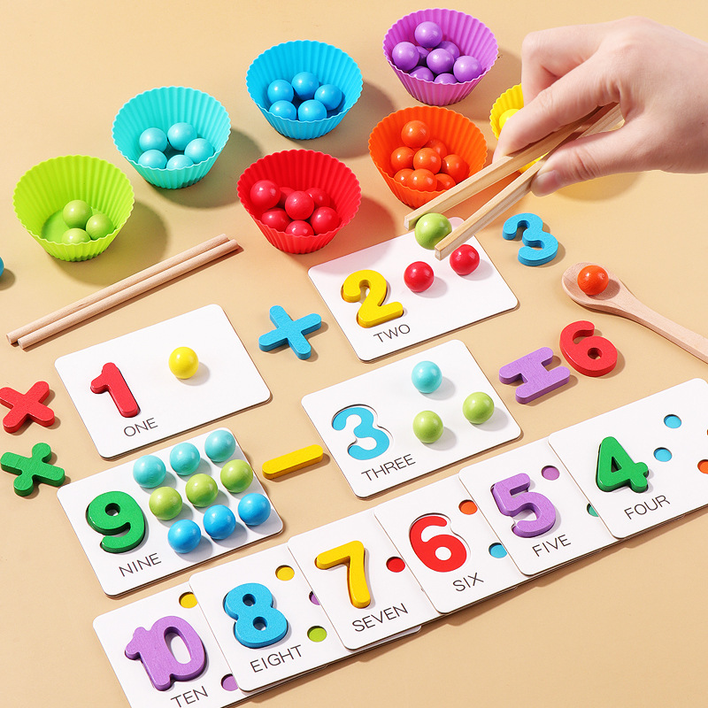 Number Matching Clip Beads Game – Fine Motor Math Toy (Ages 4–6) - Image 9