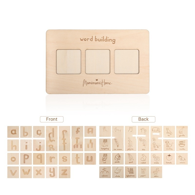 Wooden English Word Board – Early Language Learning Toy - Image 9