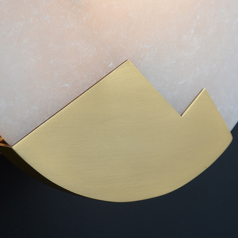 Nordic Wall Lamp with Marble Shade - Image 2