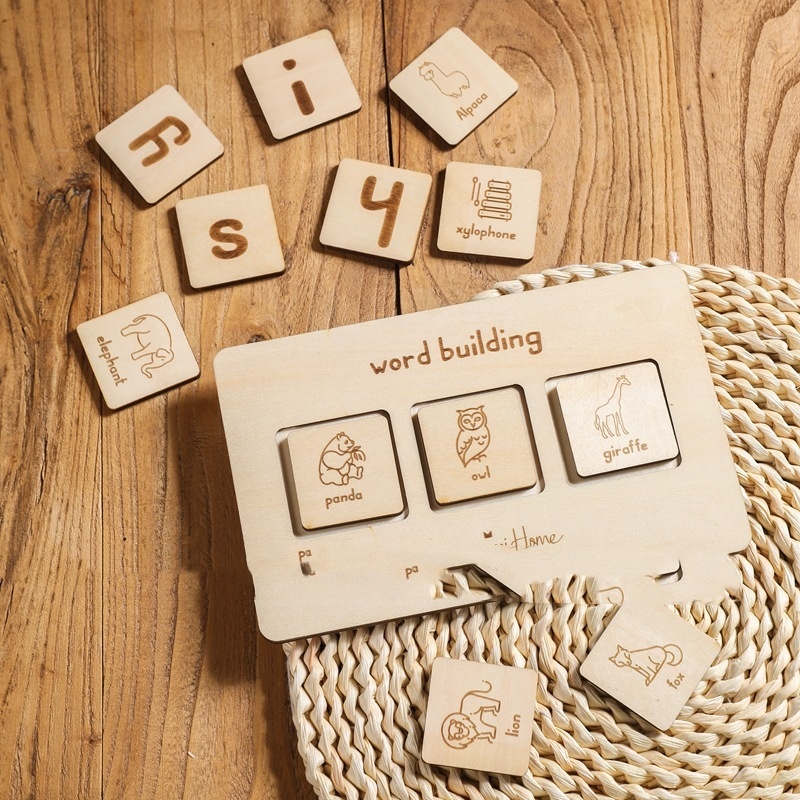 Wooden English Word Board – Early Language Learning Toy - Image 6