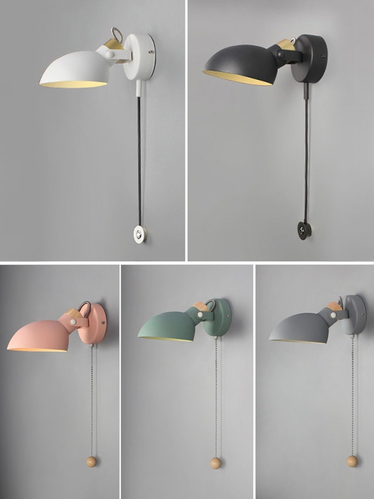 Macaron Solid Wood Wall Sconce - Image 2