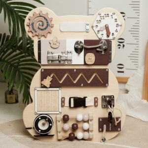 Bear Busy Board – Sensory & Skills Activity Board