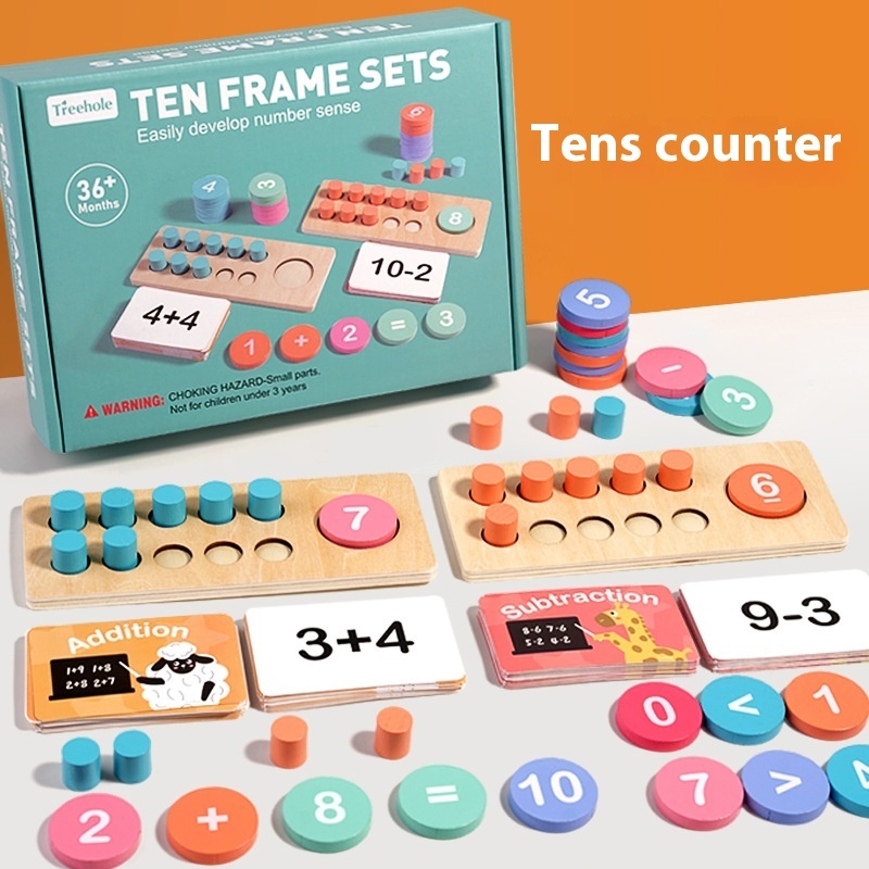 Ten-Frame Math Set – Fun Counting & Number Learning Toy