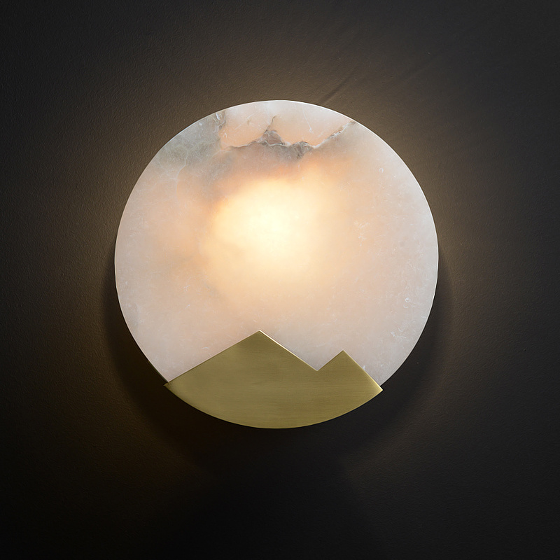 Nordic Wall Lamp with Marble Shade - Image 6