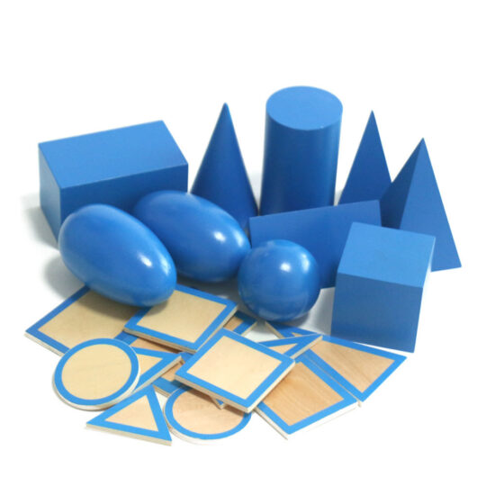 Wooden Geometric Solids Learning Set