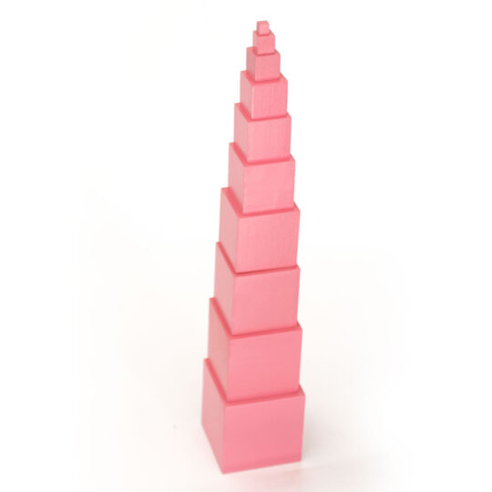 Montessori Pink Tower – Wooden Learning Toy