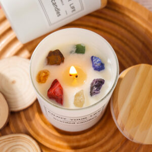 Crystal Stone Aromatherapy Soy Candle