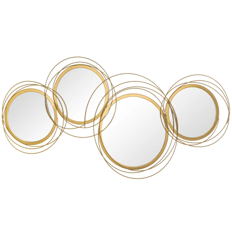 Modern Nordic Gold Circle Mirror - Image 7