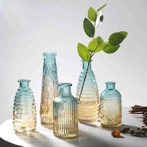 Embossed Glass Vase