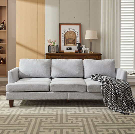 Modern Nordic Sofa with Charging Port