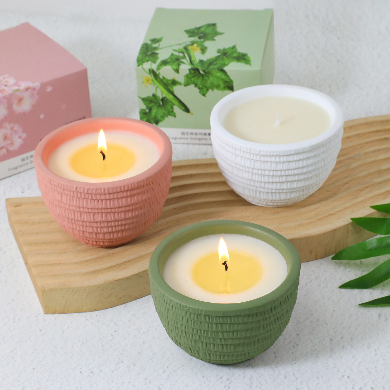 Nordic Cement Cup Soy Candle - Image 7
