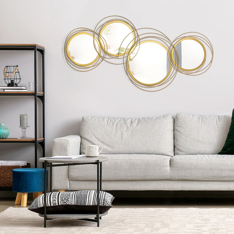 Modern Nordic Gold Circle Mirror - Image 10