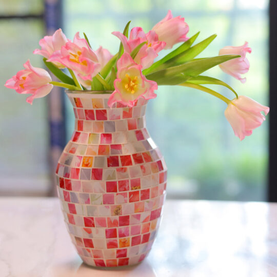 Mosaic Glass Vase