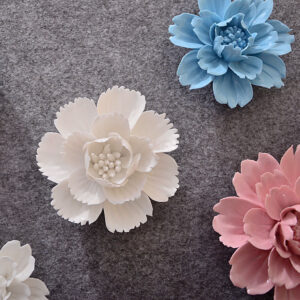 Nordic Ceramic Floral Wall Hanging