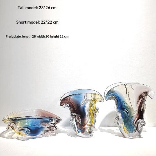 Mixed Color Glass Vase