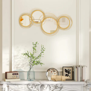 Modern Nordic Gold Circle Mirror