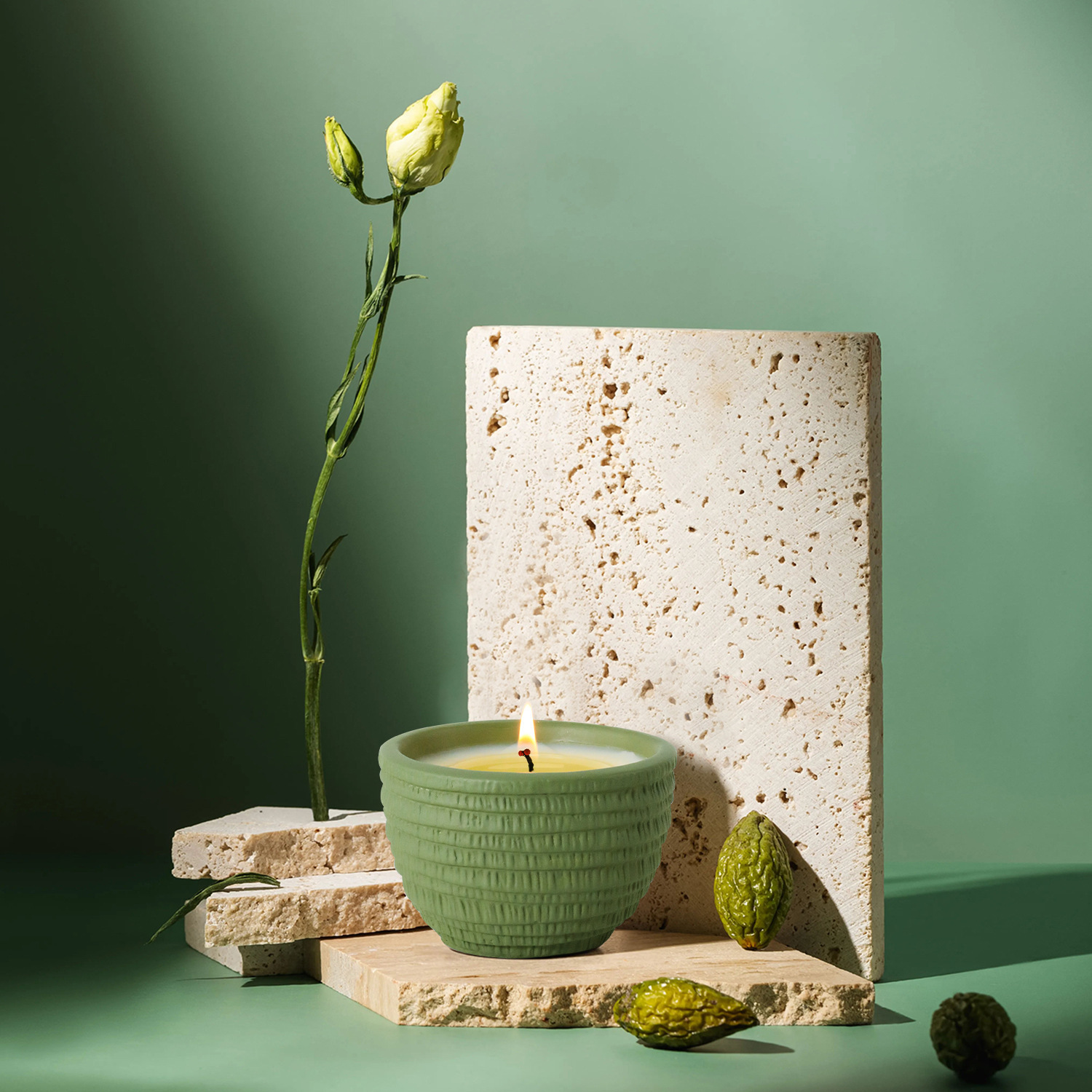 Nordic Cement Cup Soy Candle - Image 6