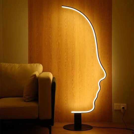 Nordic Art Face Floor Lamp