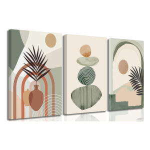 Boho Canvas Wall Art Set - 3 Pieces