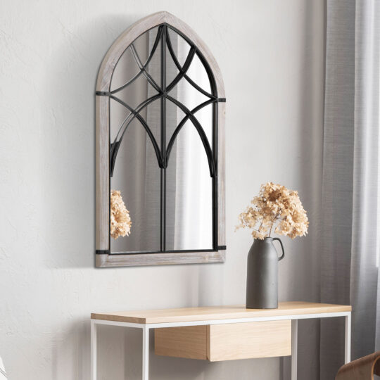 Arched Window Wall Mirror