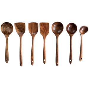 Acacia Wood Kitchen Utensil Set