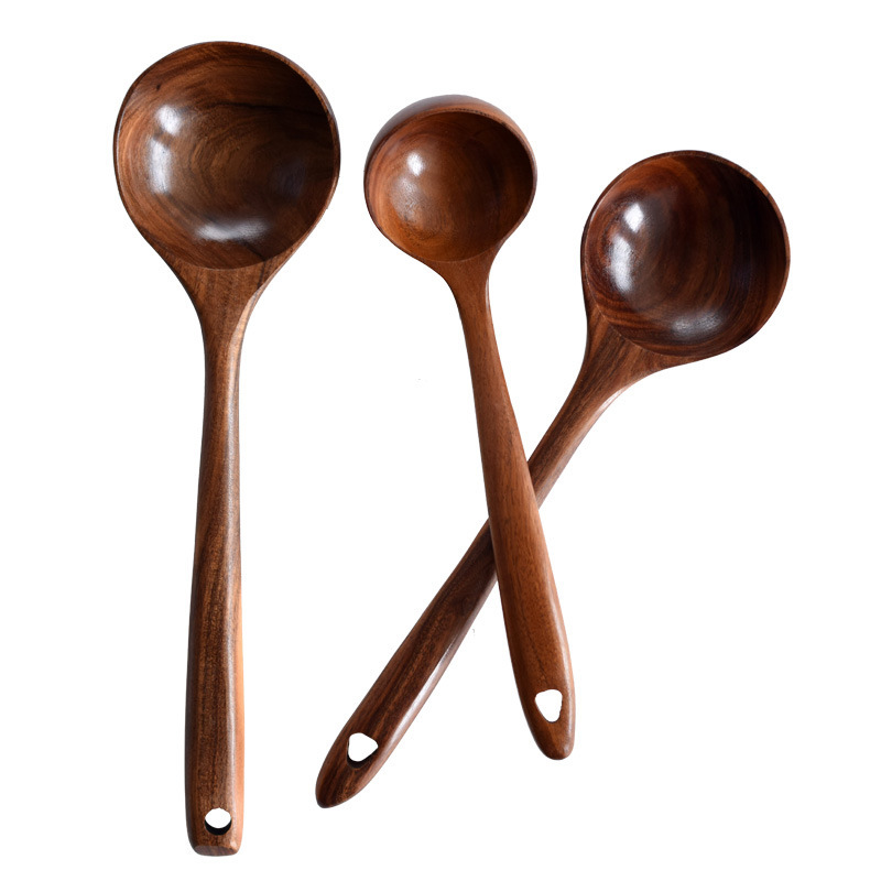Acacia Wood Kitchen Utensil Set - Image 2