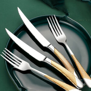 Golden Finish Cutlery Set