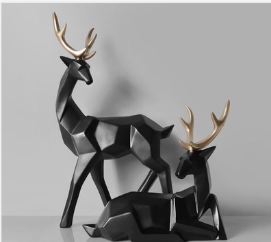 Nordic Geometric Elk Ornament - Image 4