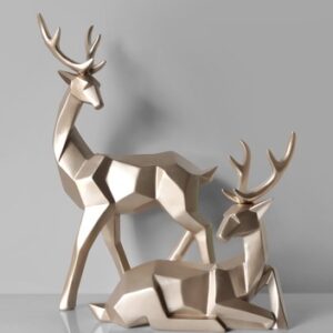 Nordic Geometric Elk Ornament