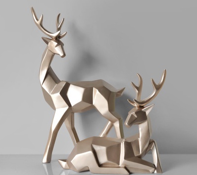 Nordic Geometric Elk Ornament - Image 5