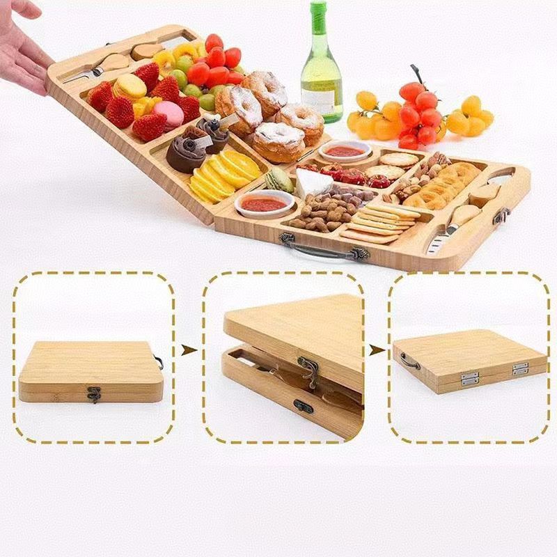 Bamboo Foldable Cheese & Bread Board - Image 6