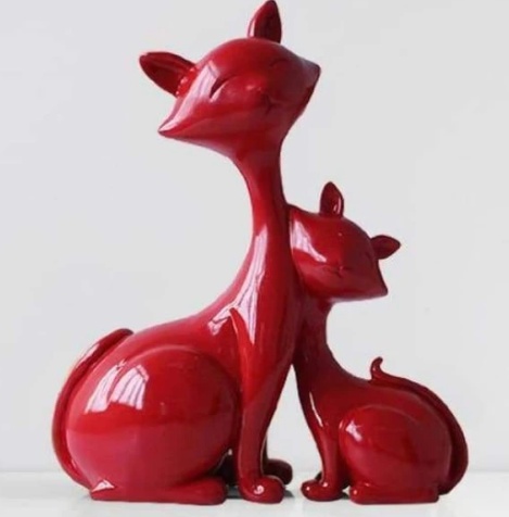 Nordic Lucky Cat Sculpture - Image 2