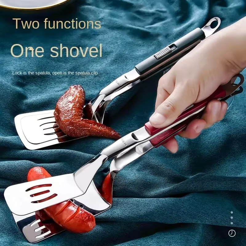 Multifunction Grill Tongs with Spatula - Image 3