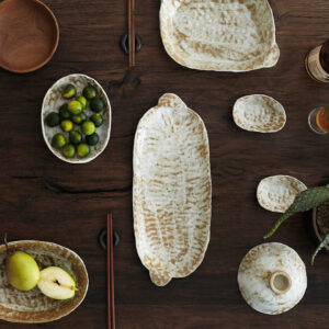 Luxury Irregular Stoneware Plate