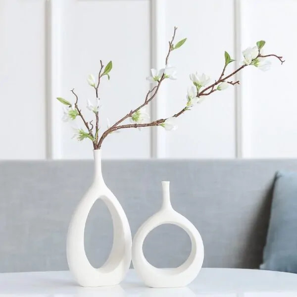 Nordic Creative Hollow Ceramic Vase