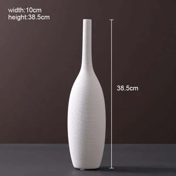Modern White Hand Crafted Vases