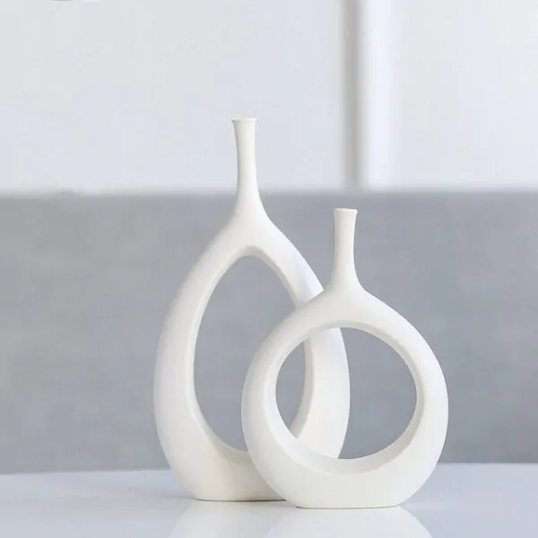 Nordic Creative Hollow Ceramic Vase