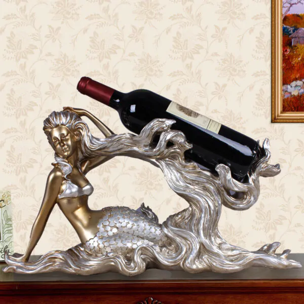 Mermaid wine bottle holder