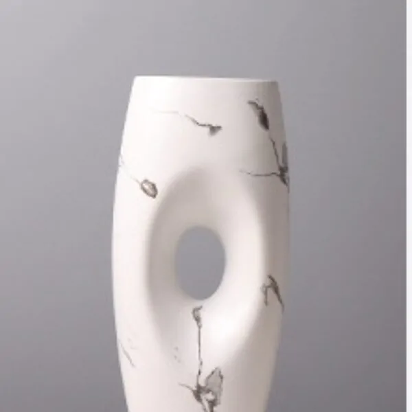Elegant Ink Pattern Ceramic Vase